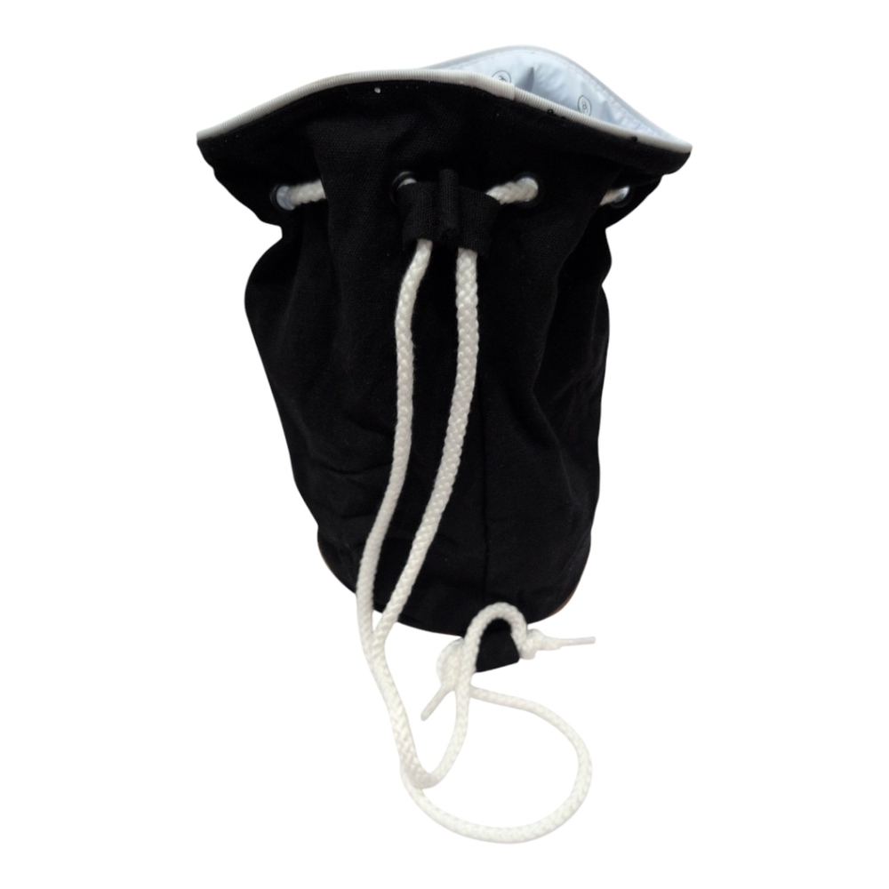 NWOB Chanel Lunch Bag Cooler Insulted Drawstring Rope Backpack Vintage 90 - Picture 4 of 7